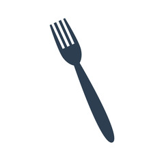 Fork icon on white background.