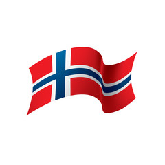 Norway flag, vector illustration