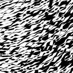 Black and White Wave Stripe Optical Abstract Background