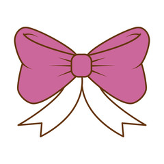 cute bowntie decorative icon vector illustration design