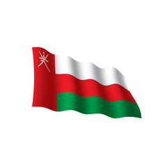 Oman flag, vector illustration