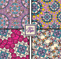 color mandala pattern background vector illustration design