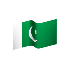 Pakistan flag, vector illustration
