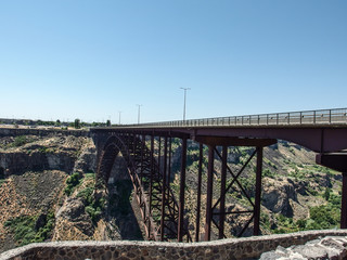 Landscape of bridge over the Snake river
