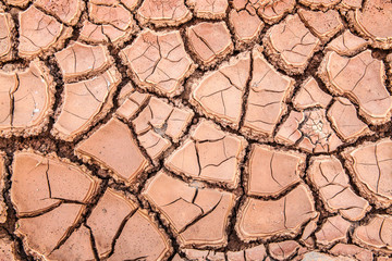 Dry clay soil in Lanzarote