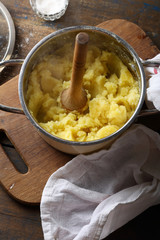 Making mashed potatoes