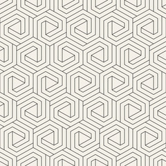 Vector seamless lattice pattern. Modern stylish texture with monochrome trellis. Repeating geometric grid. Simple design background...