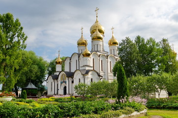Fototapeta na wymiar Saint Nicholas monastery (Svyato-Nikolsky nunnery). Cathedral of St. Nicholas the Wonderworker. Pereslavl-Zalessky, Yaroslavl region, Russia