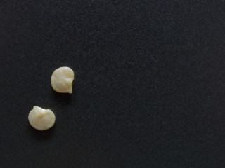 Seeds of bell pepper or capsicum over dark background