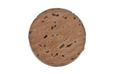 cork plug isolated on white background