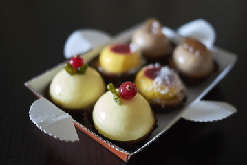 Assorted luxury patisserie