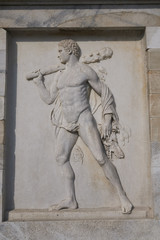 Milan, italy - February 10, 2018 : Details of Arco della Pace in Milan