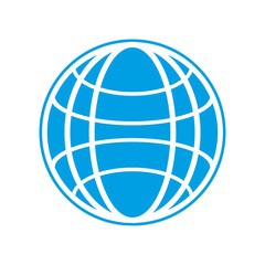 earth globe pattern vector icon