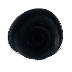 Black watercolour brush stain