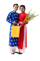Couple celebrating spring festival © DragonImages