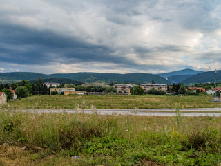 Fototapeta na wymiar Landscape of poor country Bosna and Hercegovina