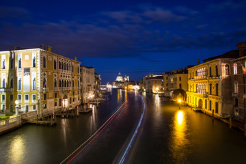 Canal Grande at night, Venice, Italy