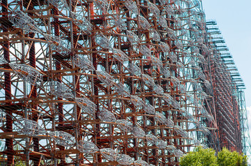 Antenne di ascolto ex URSS Duga 3 a Chernobyl
