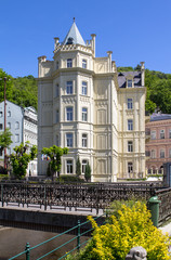 Beautiful buildings of Karlovy Vary, Czech Republic