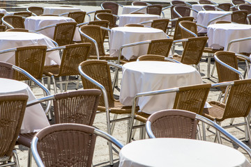San Marco square street cafe, Venice