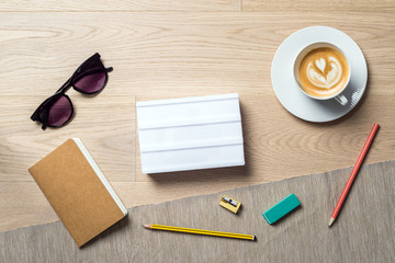 Empty tablet with copy space as flat lay and template