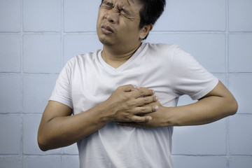 Young man suffering from heartache.