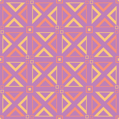 Geometric seamless pattern. Bright colored violet background