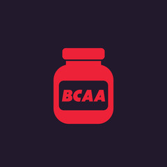 Obraz premium bcaa, amino vector icon