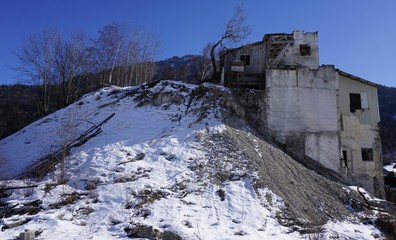 Schwaz, Tirol, Österreich, Industrie Ruine stillgelegtes Bergwerk