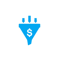 sales funnel, digital marketing vector icon