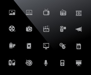 Multimedia Icons // 32px Series - Vector icons adjusted to work in a 32 pixel grid.