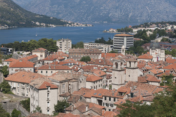 Fototapeta na wymiar Montenegro August Summer Kotor View