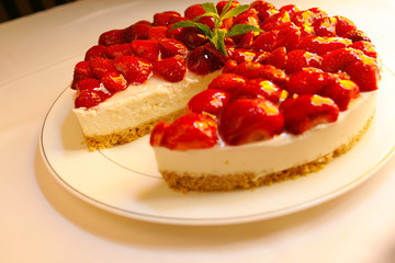 Strawberry cheesecake.