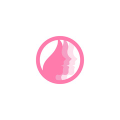 Spa aesthetic logo design template vector