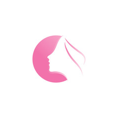 Spa aesthetic logo design template vector