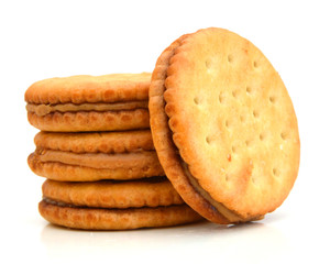Stack of peanut butter crackers
