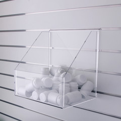 wall medicine holder made on plexiglas plastic