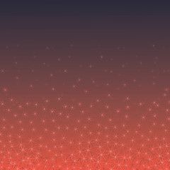Obraz premium Sparse spines on a reddish black gradient