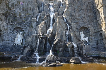 Wilhelmshoehe Castle Park in Kassel, Germany