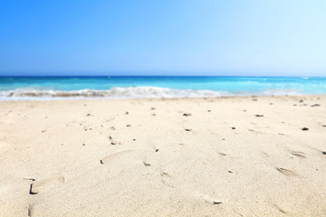 a beautiful beach on a beautiful sunny day  