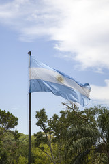 Argentina flag in Buenos Aires