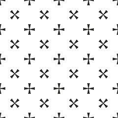 Black and White Seamless Ethnic Pattern. Vintage, Grunge, Abstract Tribal Background for Textile Design, Wallpaper, Surface Textures, Wrapping Paper