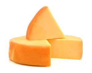 Cheese isolated on white