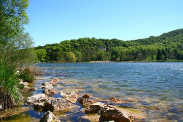 le lac de Barterand dans l'ain