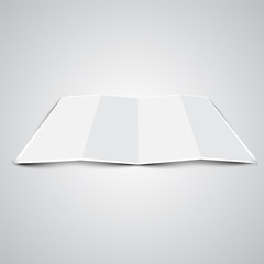 Folded papers, vector.