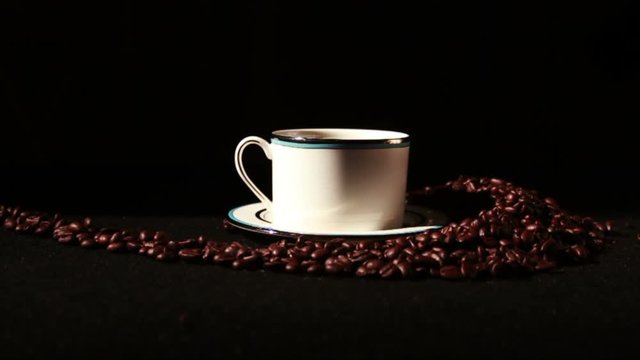 1581 Coffee Beans and Coffee Cup