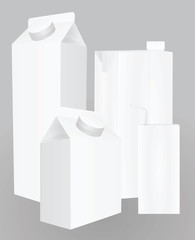 Liquid pack set. vector illustration