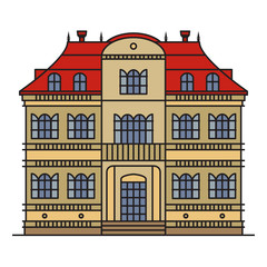 House isolated on white background