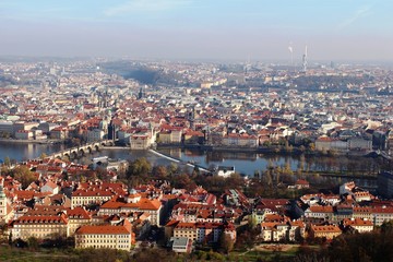Prague, Czech Republic 2013: Panorama of the city of Prague