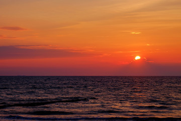 Sonnenuntergang über der Ostsee